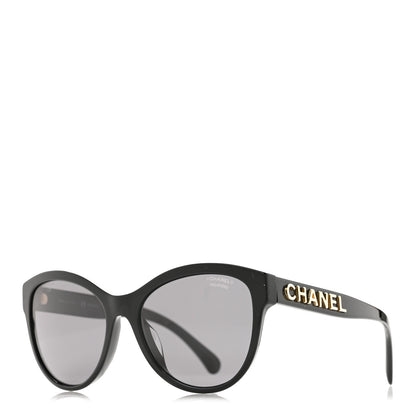 Chanel Acetate Pantos Logo Polarized Sunglasses 5458-A Black 1 of 7