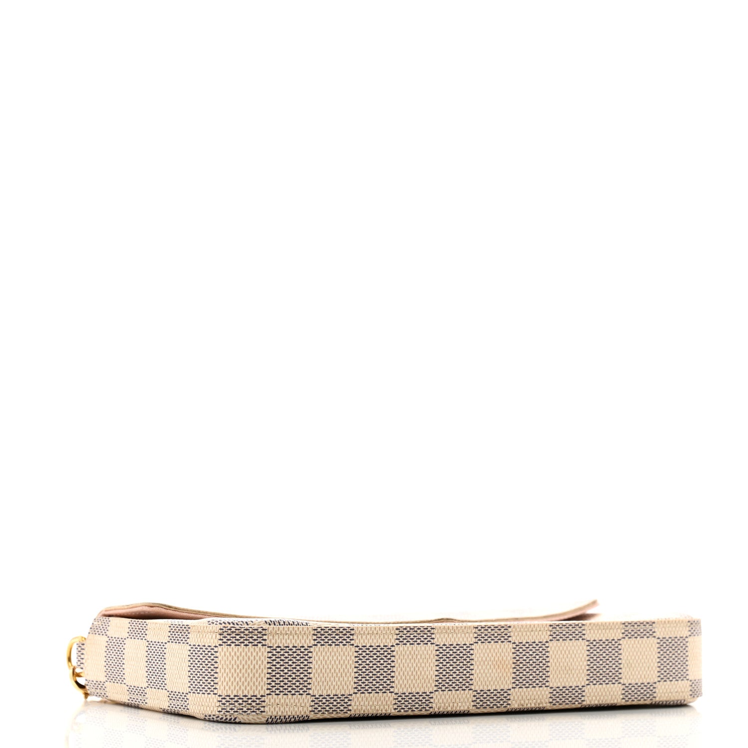 Louis Vuitton Damier Azur Pochette Felicie Chain Wallet Rose Ballerine 5 of 13