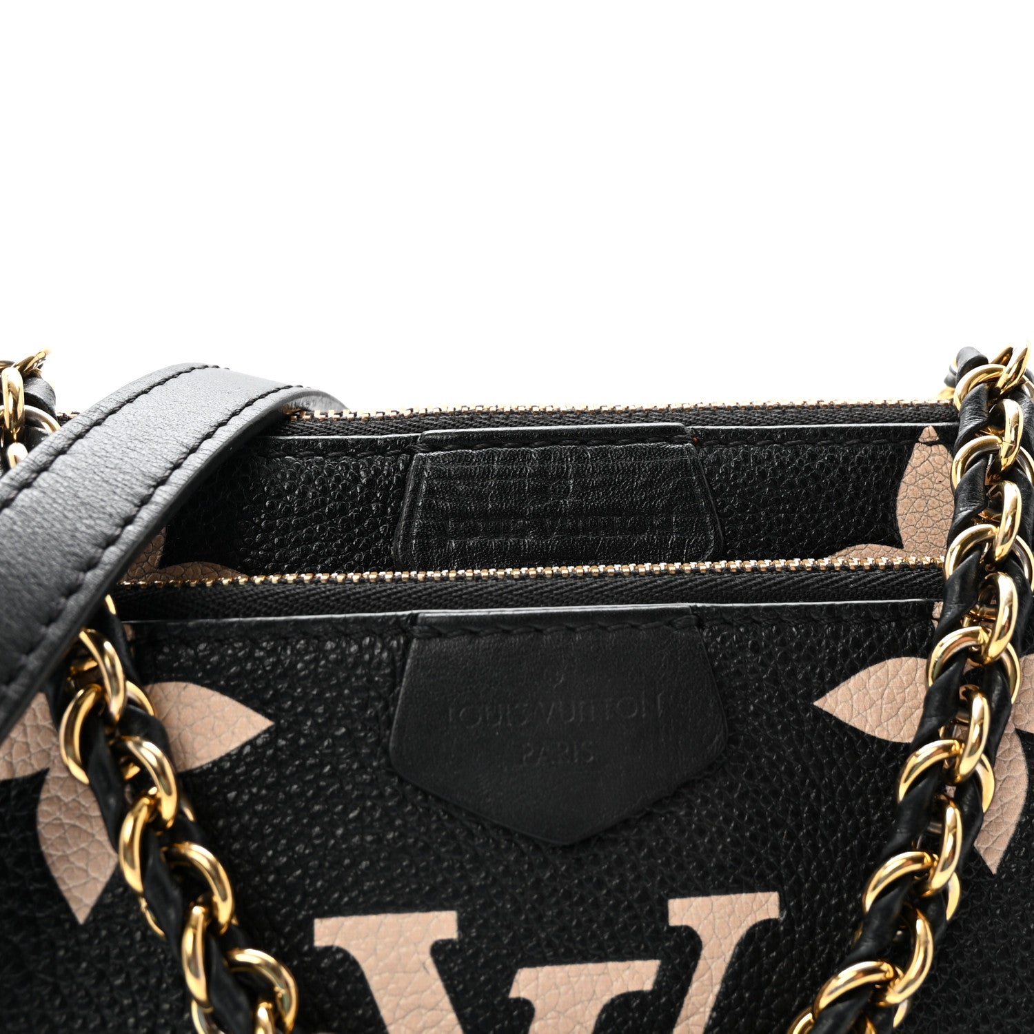 Louis Vuitton Empreinte Monogram Giant Multi Pochette Accessories Black Beige 7 of 9