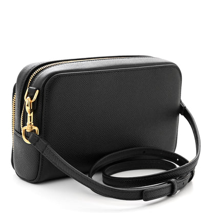 Christian Dior Grained Calfskin Caro Double Pouch Black 3 of 10