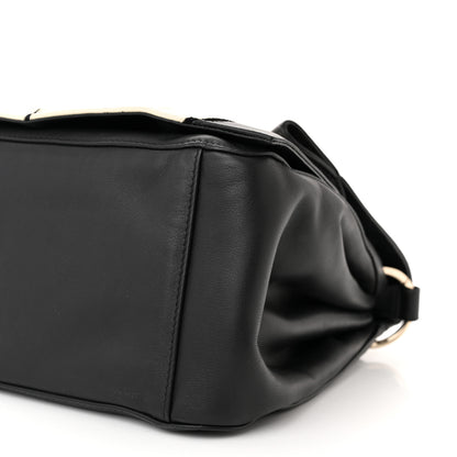 Valentino Garavani Lambskin Snakeskin Bloomy Crossbody Bag Black 10 of 12