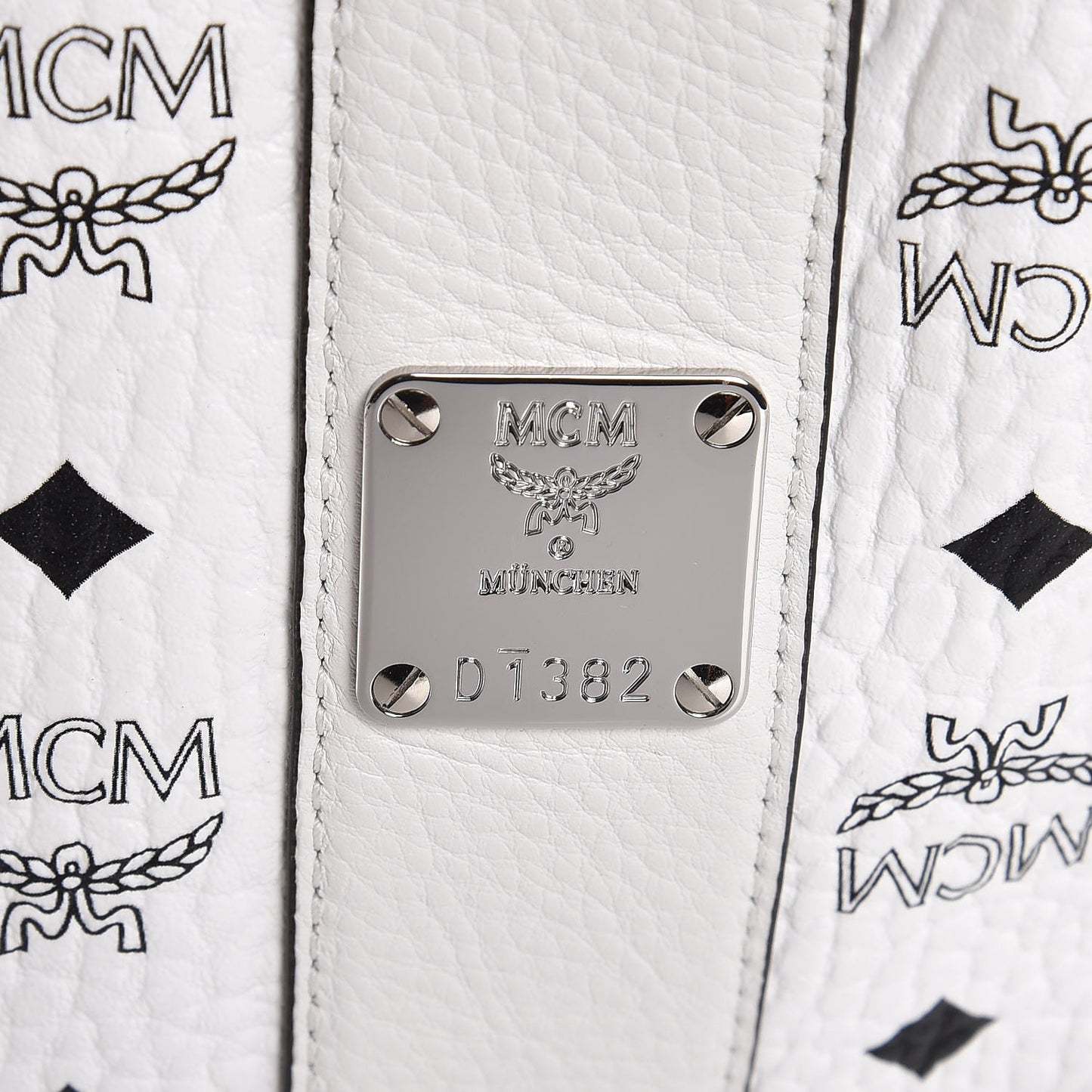 Visetos Medium Liz Reversible Shopper Tote White