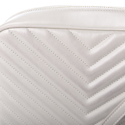 Saint Laurent Calfskin Matelasse Monogram Lou Camera Bag Crema Soft 15 of 20