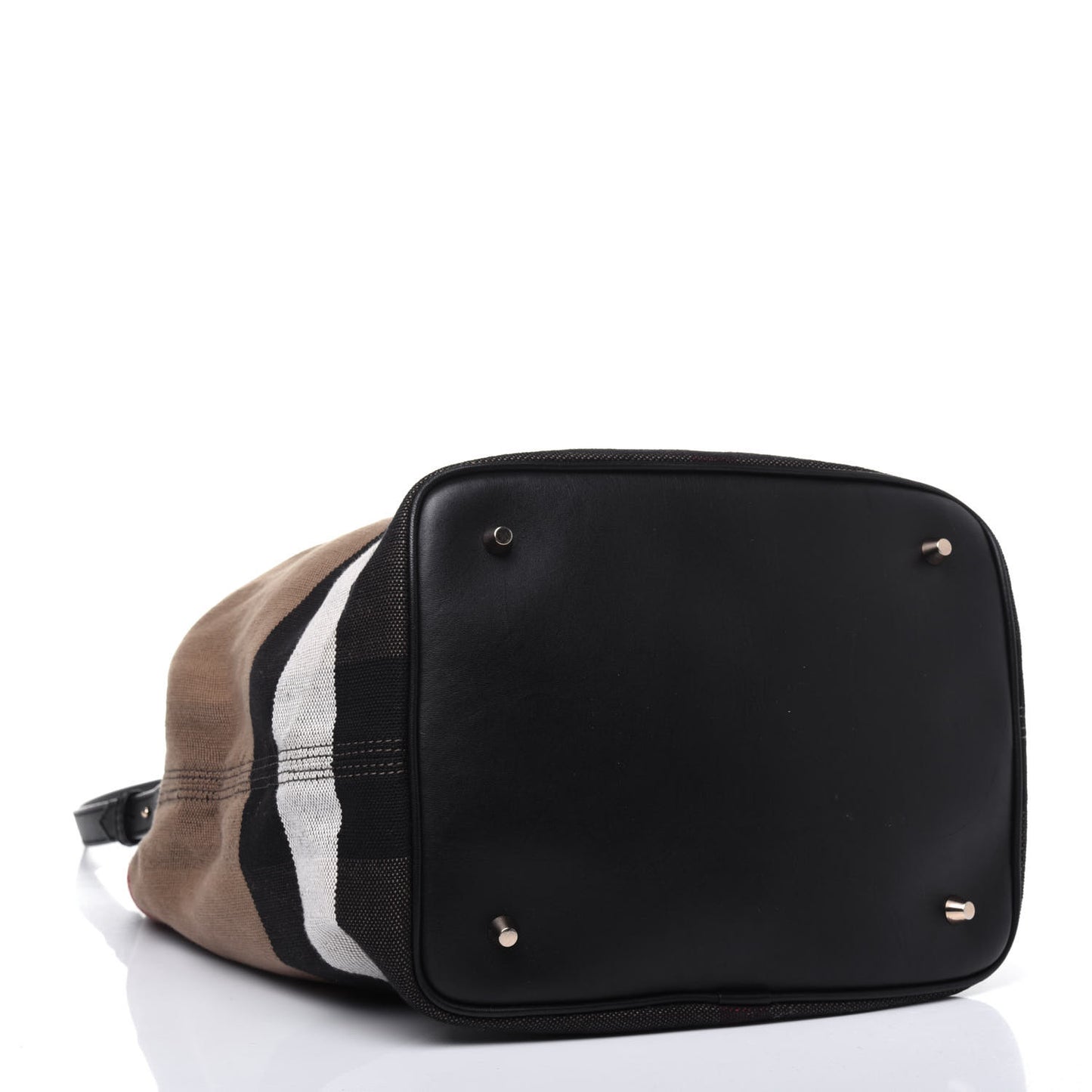 Canvas Mega Check Medium Ashby Hobo Black