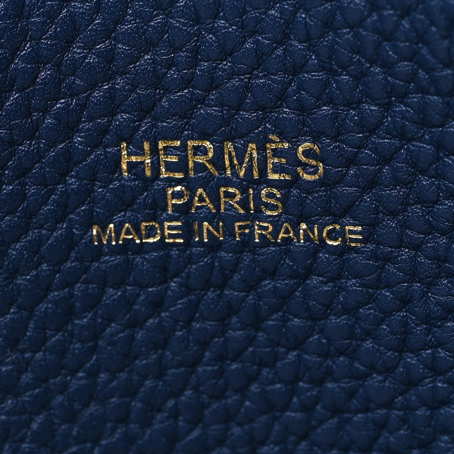 Taurillon Clemence Double Sens 45 Reversible Tote Bleu Izmir Bleu Saphir