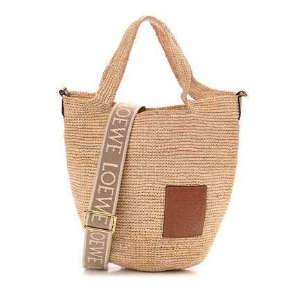 Loewe Raffia Mini Slit Tote Bag Natural Tan 1 of 11