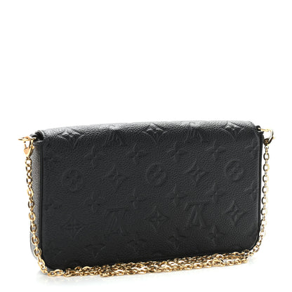 Louis Vuitton Empreinte Pochette Felicie Chain Wallet Black 4 of 12