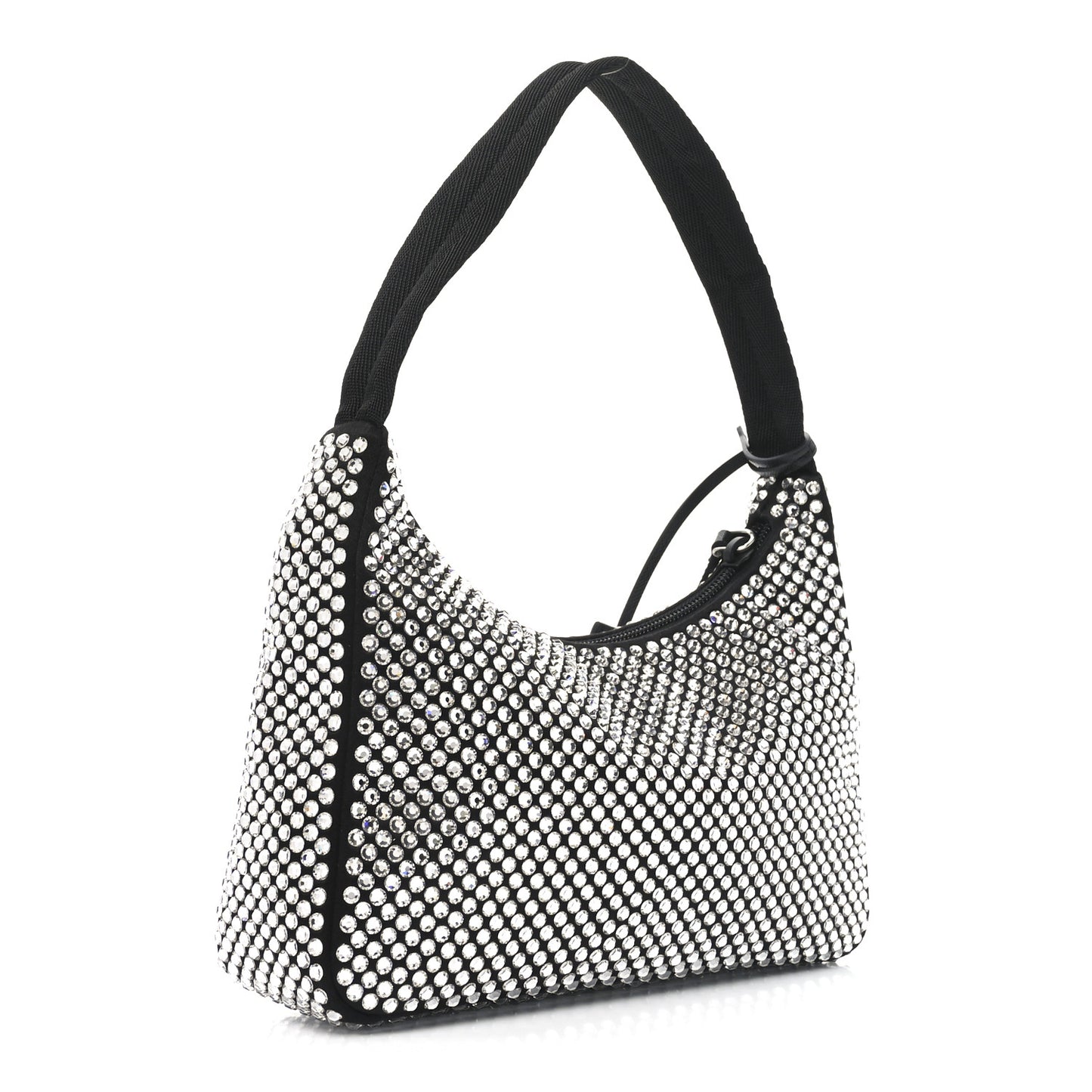 Satin Crystal Mini Re-Edition 2000 Bag Cristal