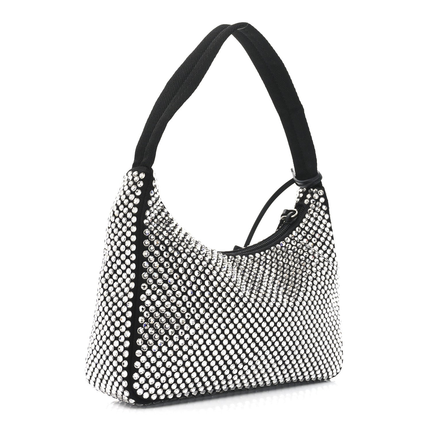 Prada Satin Crystal Mini Re-Edition 2000 Bag Cristal 3 of 10
