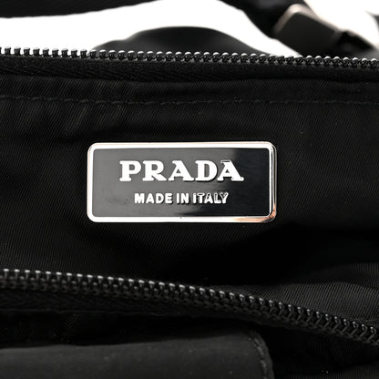 Prada Nylon Metal Triple Pocket Belt Bag Black 6 of 11