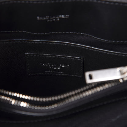 Saint Laurent Calfskin Y Quilted Monogram Small Loulou Chain Satchel Black 6 of 8