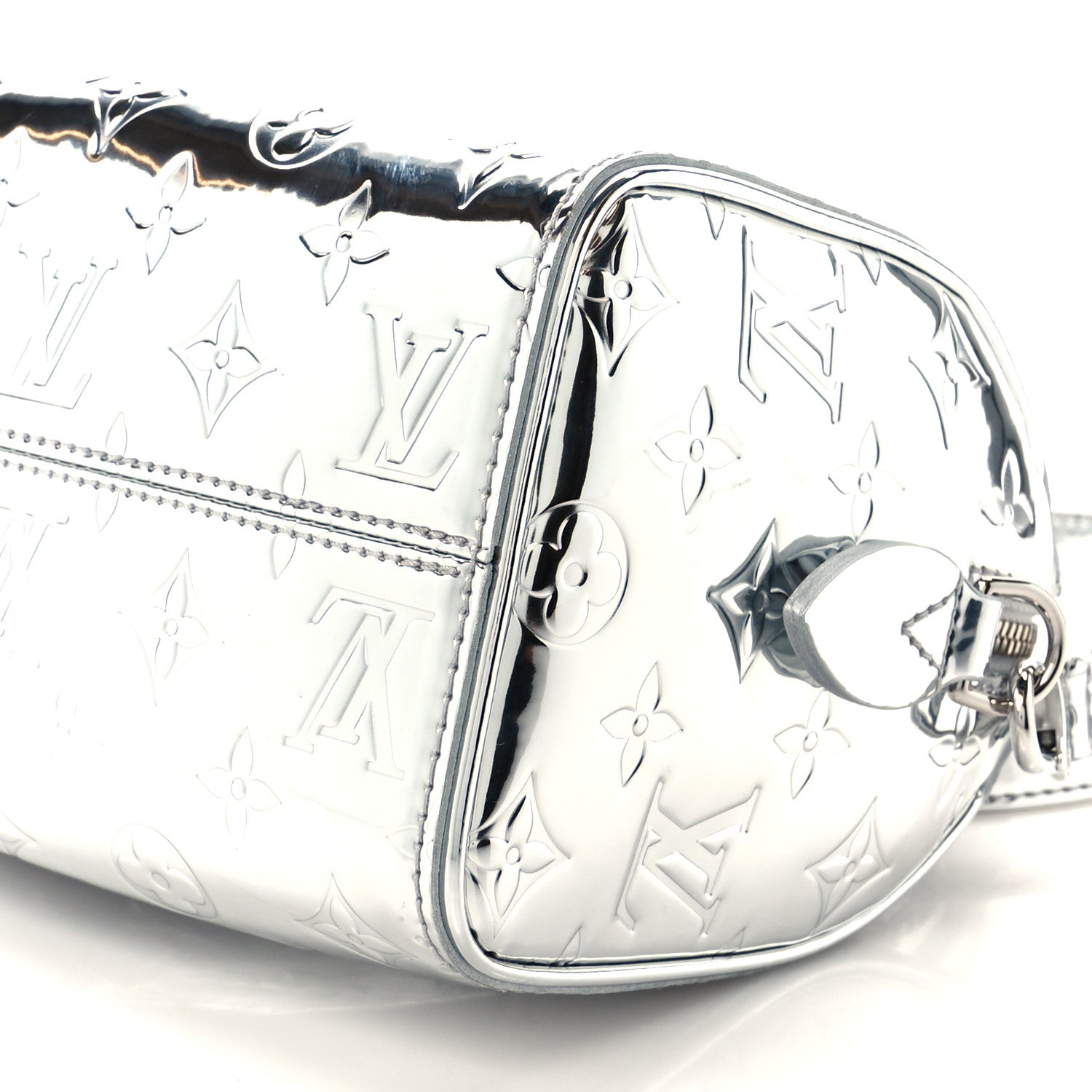Louis Vuitton Monogram Miroir Speedy Bandouliere 20 Silver 12 of 13