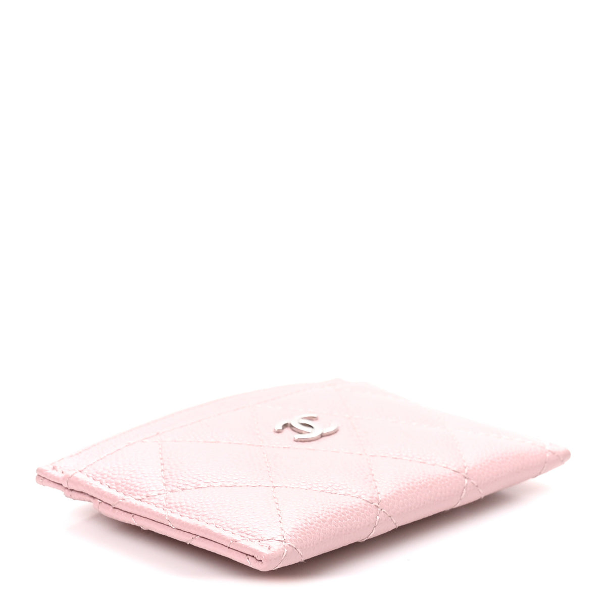 Chanel Caviar Quilted Card Holder Light Pink 4 of 9