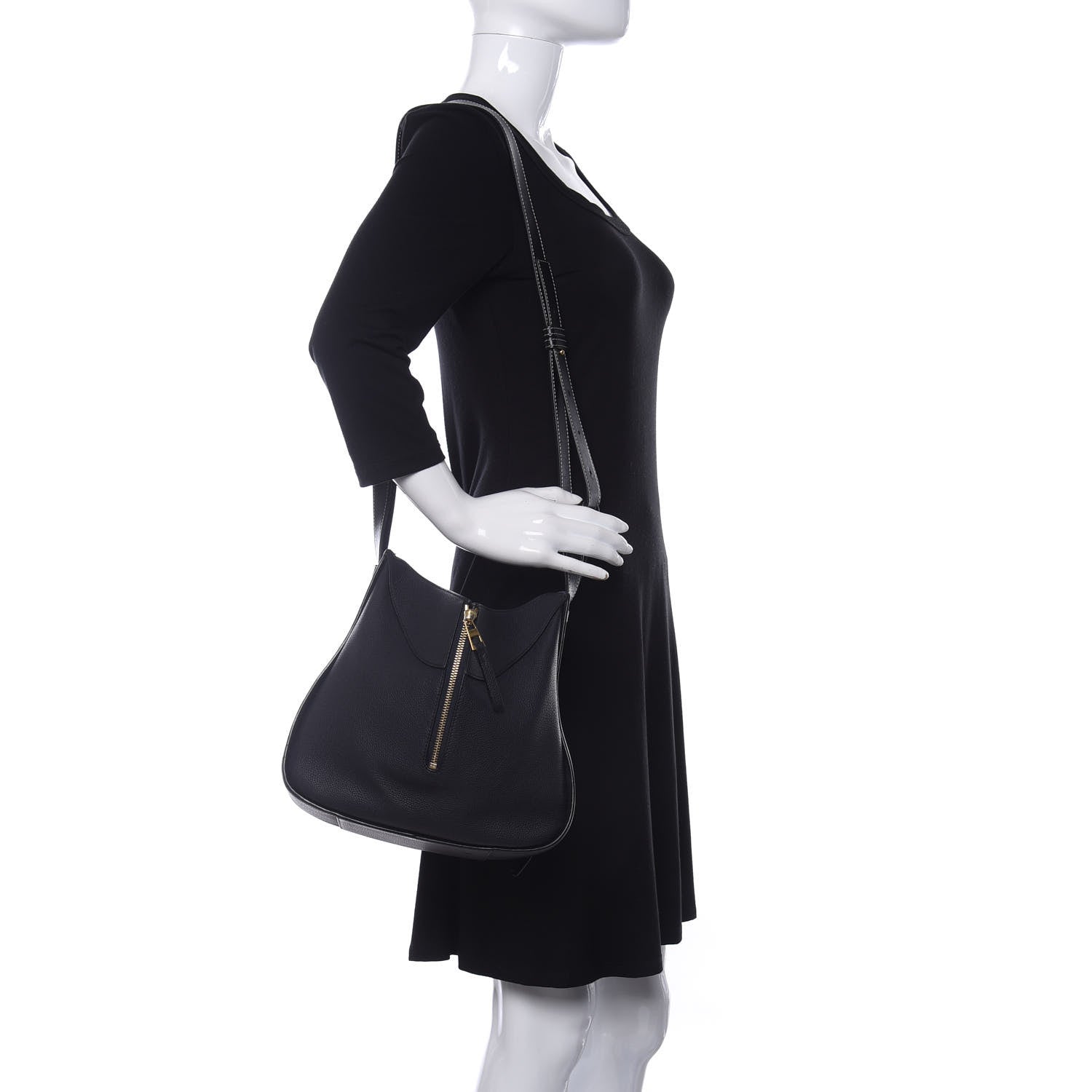 Loewe Calfskin Small Hammock Shoulder Bag Black 2 of 11