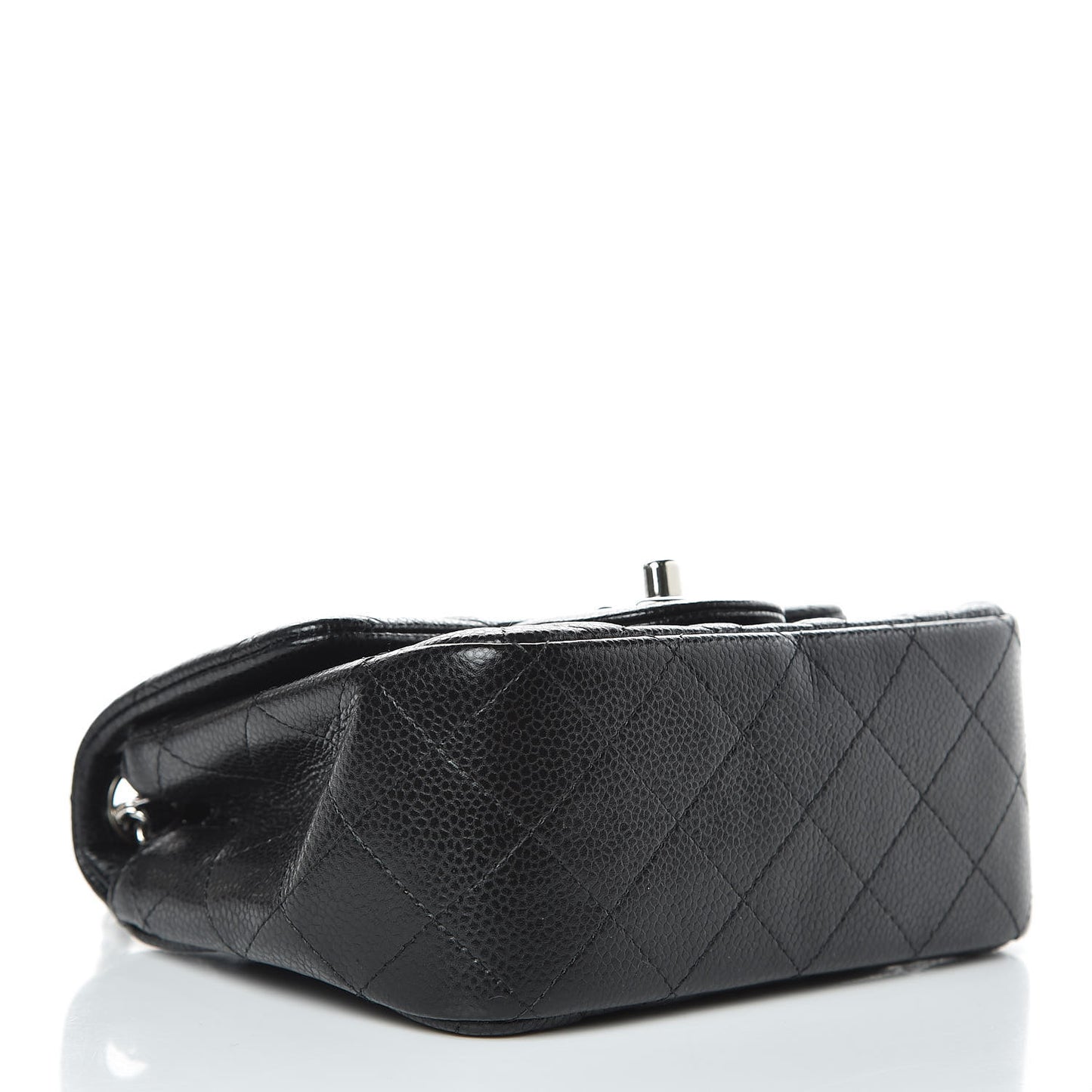 Caviar Quilted Mini Square Flap Black