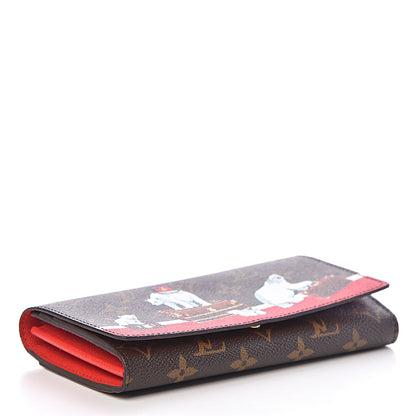 Louis Vuitton Monogram 2017 Christmas Animation Sarah Wallet 4 of 9
