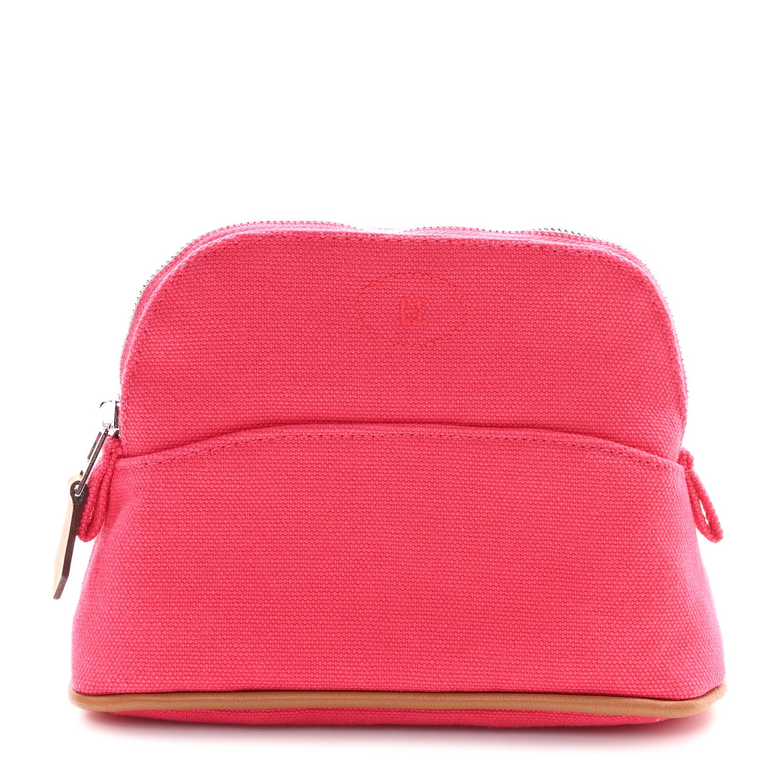 Hermes Cotton Canvas Mini Mini Bolide Travel Cosmetic Pouch Hibiscus 1 of 6
