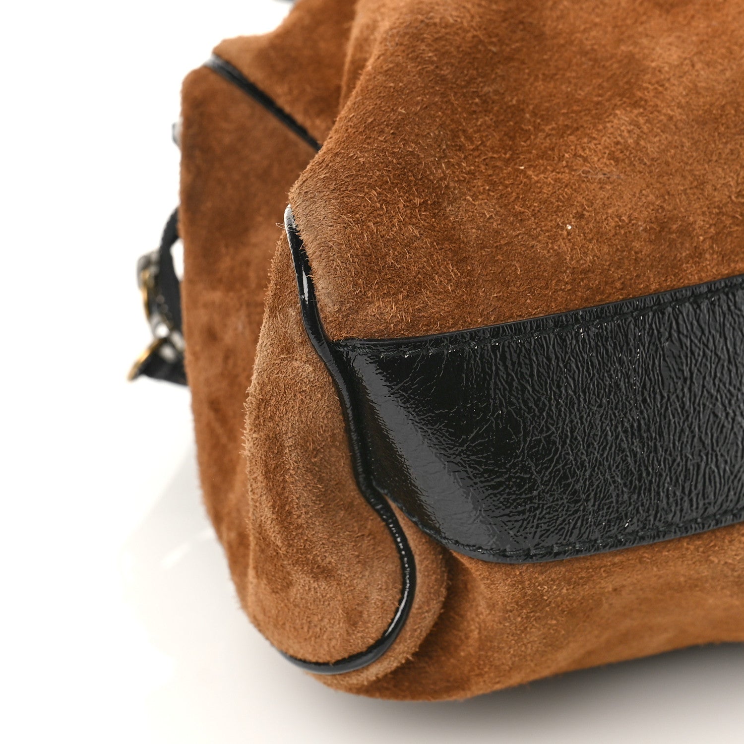 Gucci Suede Ophidia Large Re(Belle) Top Handle Bag Nocciola Black 8 of 12