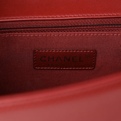 Chanel Lambskin Quilted New Medium Boy Flap Red 6 of 11