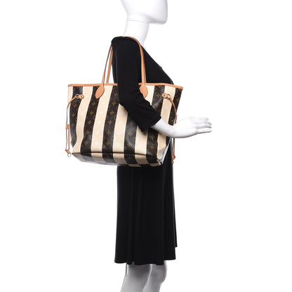 Louis Vuitton Monogram Rayures Neverfull MM 2 of 10