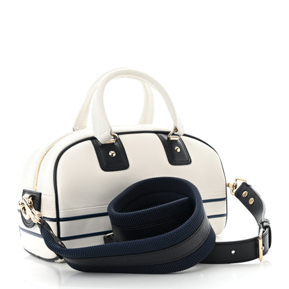 Christian Dior Calfskin Small Dior Vibe Zip Bowling Bag White 3 of 10