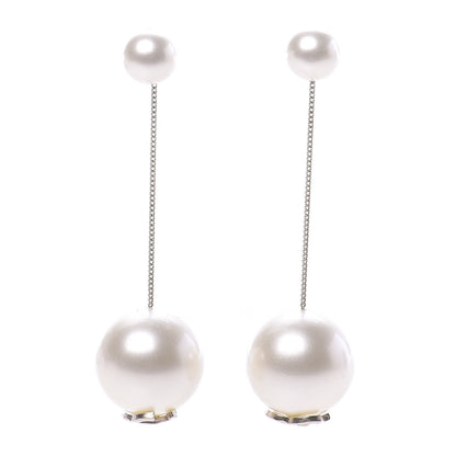 Chanel Pearl CC Chain Drop Earrings Gold 1 of 4