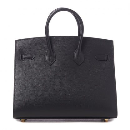 Hermes Madame Calfskin Birkin Sellier 25 Black 3 of 31