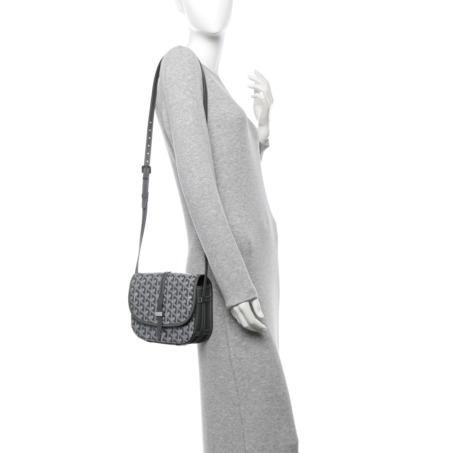 Goyard Goyardine Belvedere II PM Messenger Bag Grey 2 of 10
