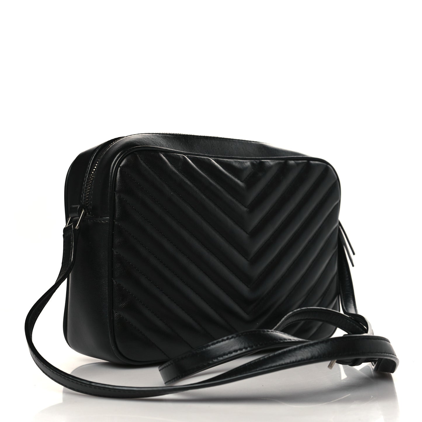 Calfskin Matelasse Monogram Lou Camera Bag Black