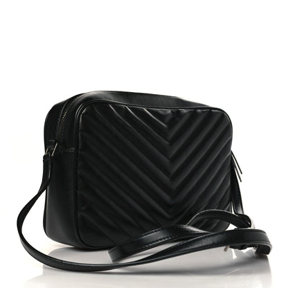 Saint Laurent Calfskin Matelasse Monogram Lou Camera Bag Black 2 of 8