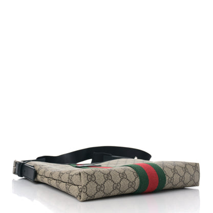 Gucci GG Supreme Monogram Web Messenger Bag Black 3 of 8