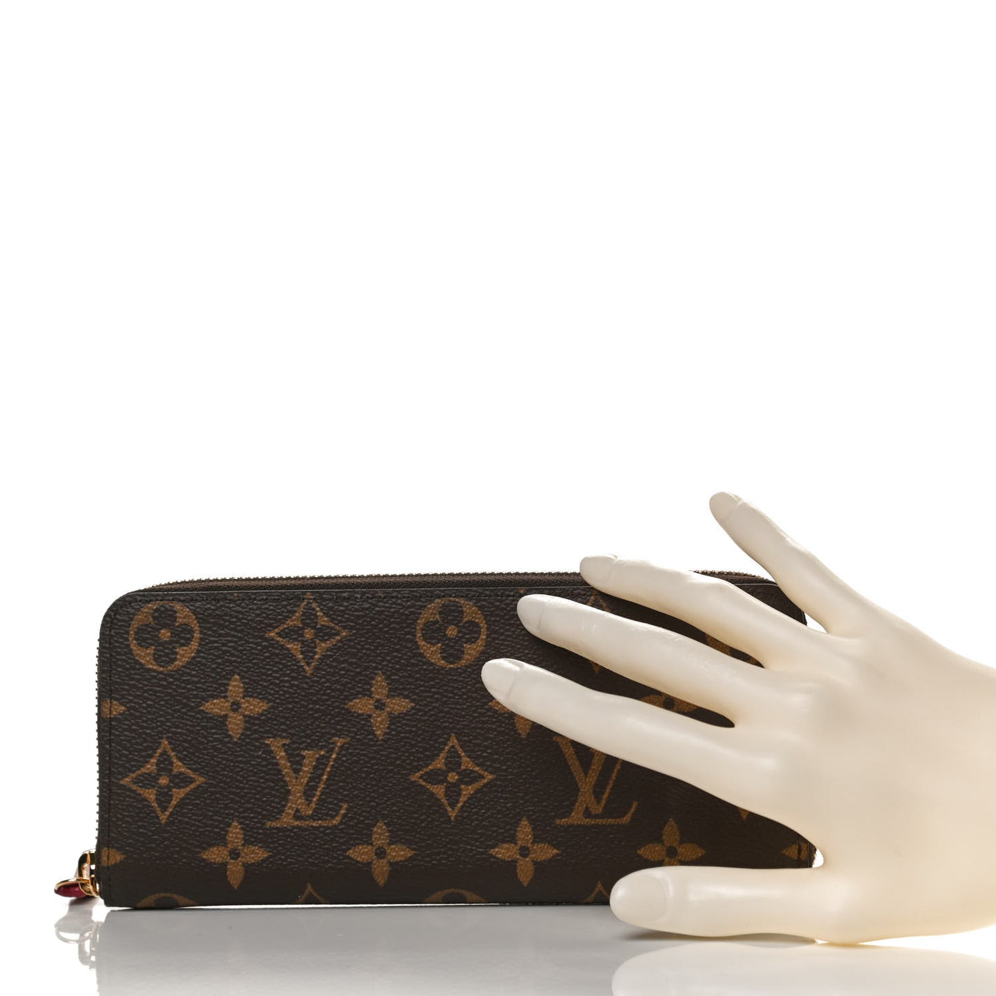 Monogram Clemence Wallet Fuchsia