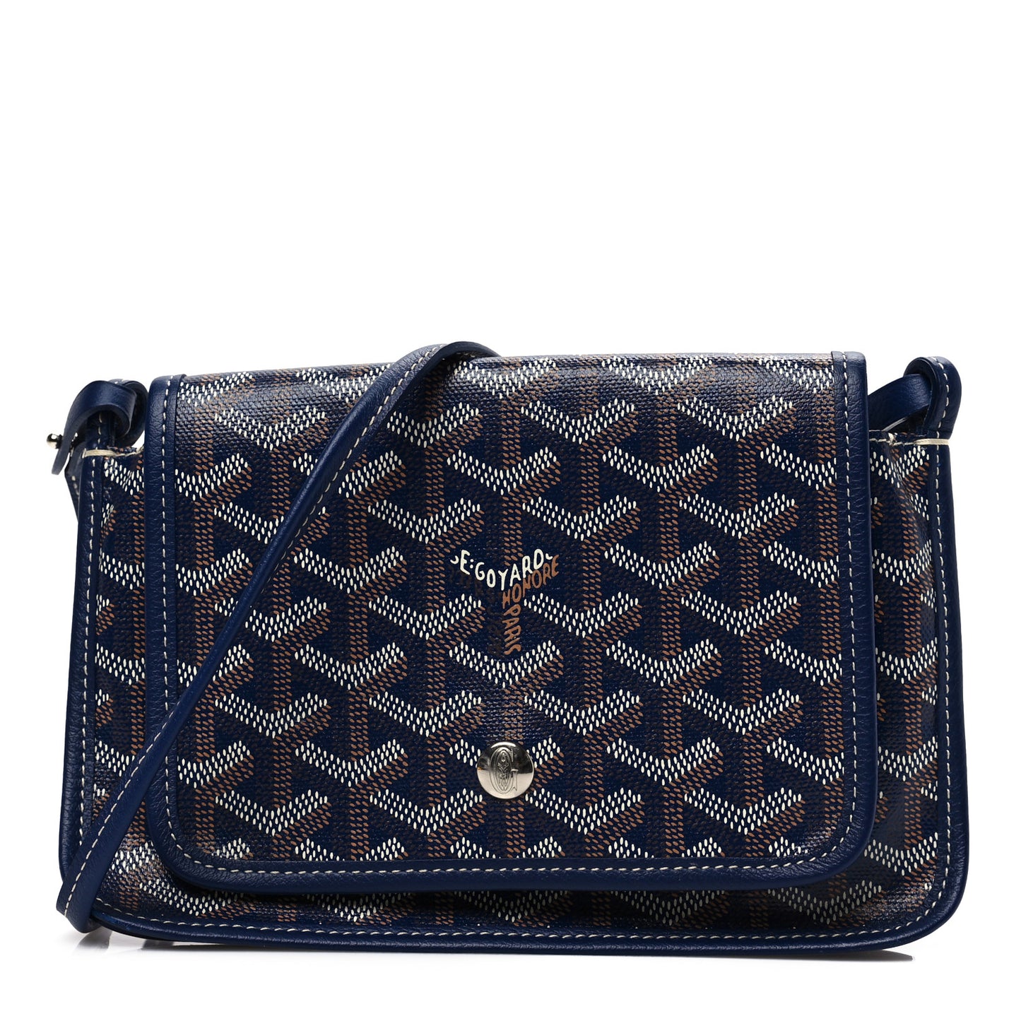 Goyardine Plumet Wallet Clutch Navy
