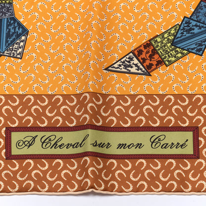 Hermes Silk A Cheval Sur Mon Carre Scarf 90 2 of 5