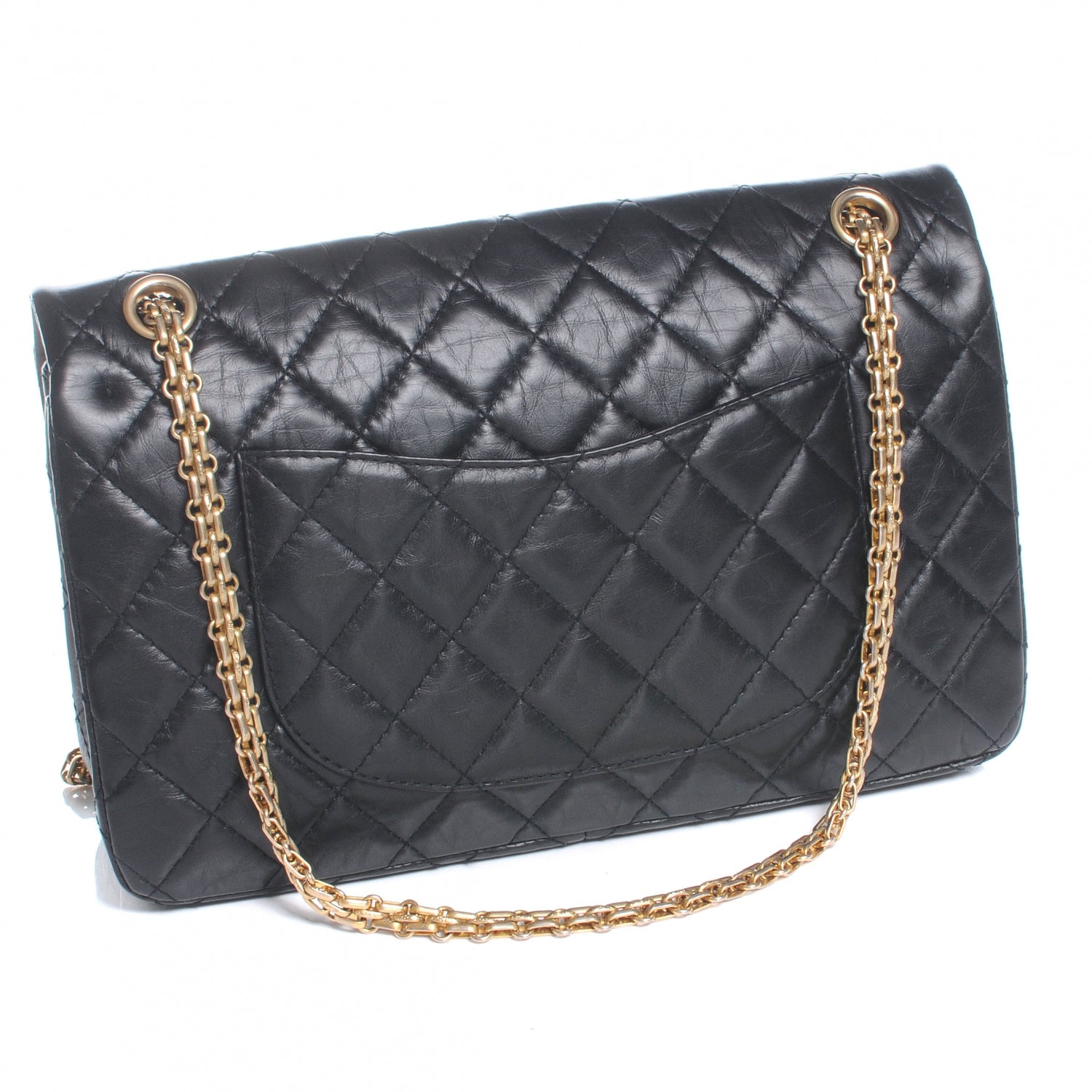 Chanel Aged Calfskin Quilted 2.55 Reissue 226 Flap Black 3 of 8