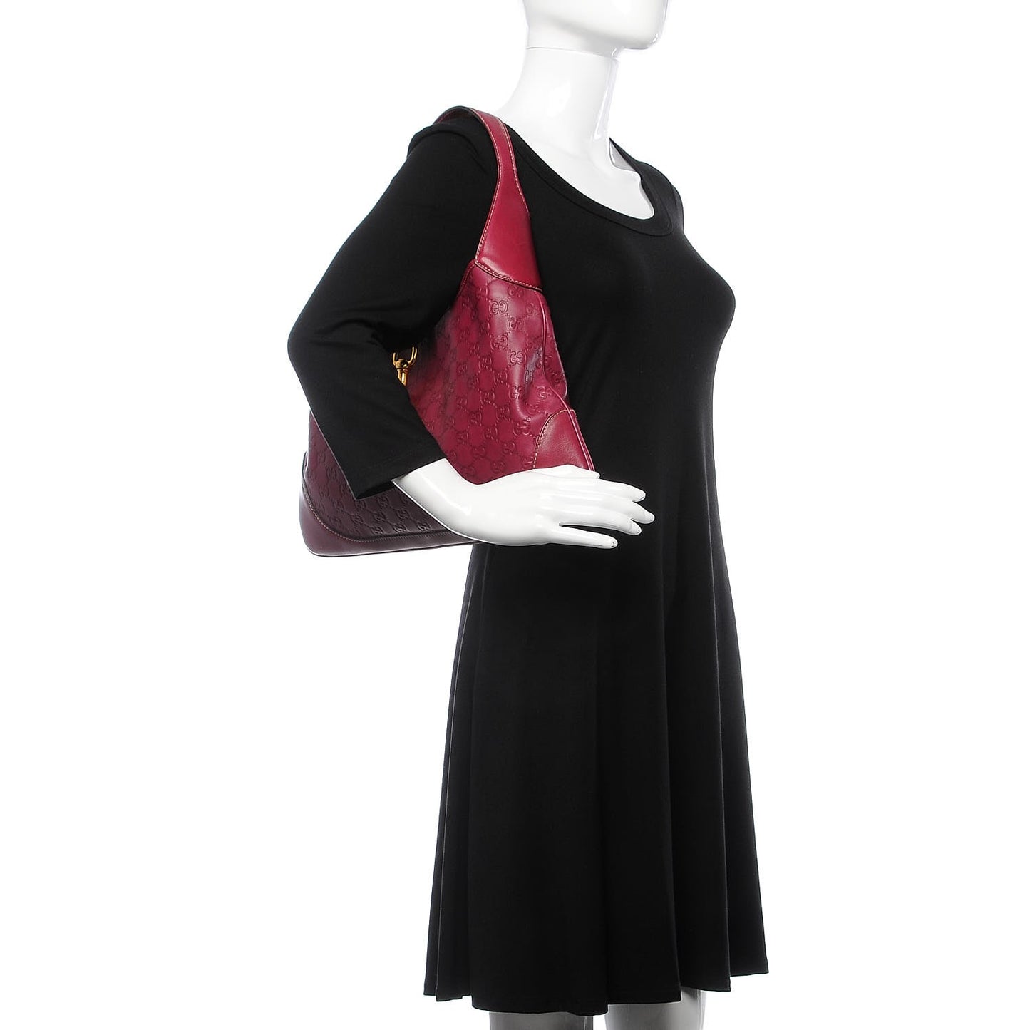Guccissima Medium Jackie O Bouvier Hobo Purple