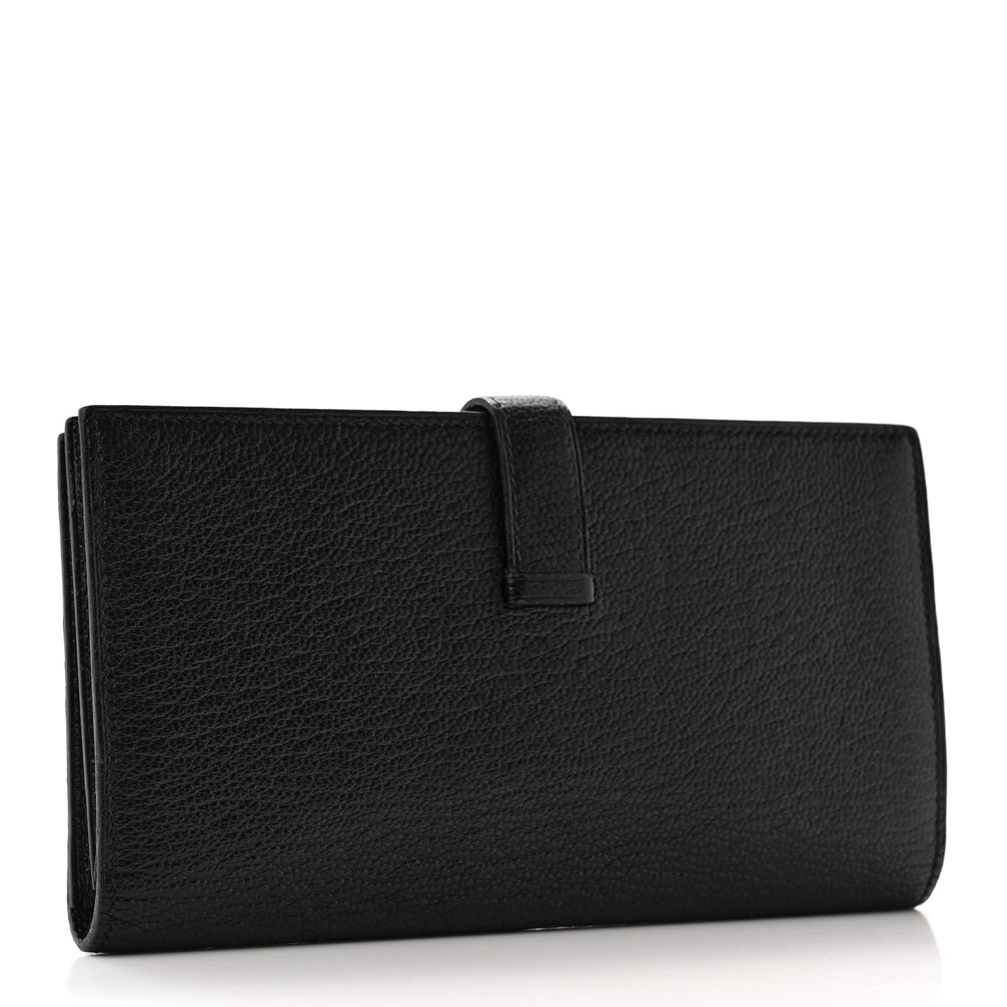 Chevre Mysore Bearn Gusset Wallet Black