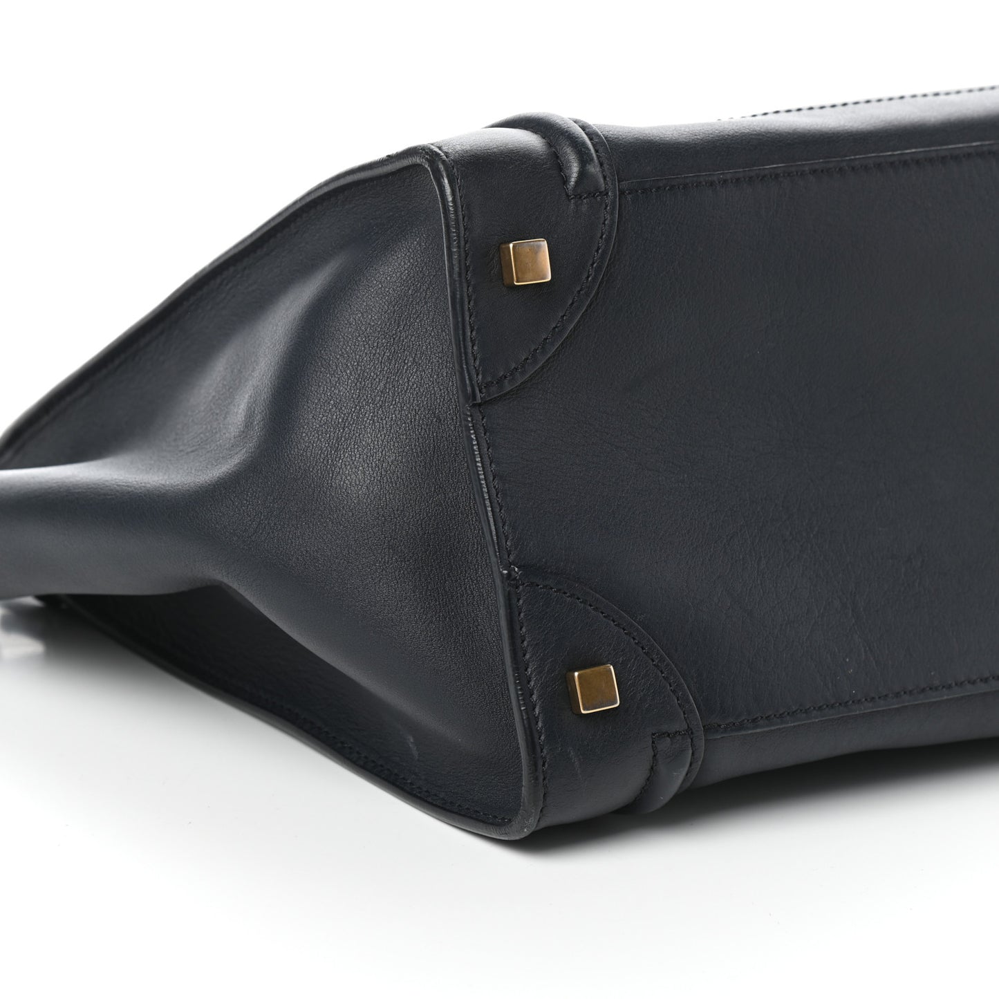Smooth Calfskin Mini Luggage Navy Blue