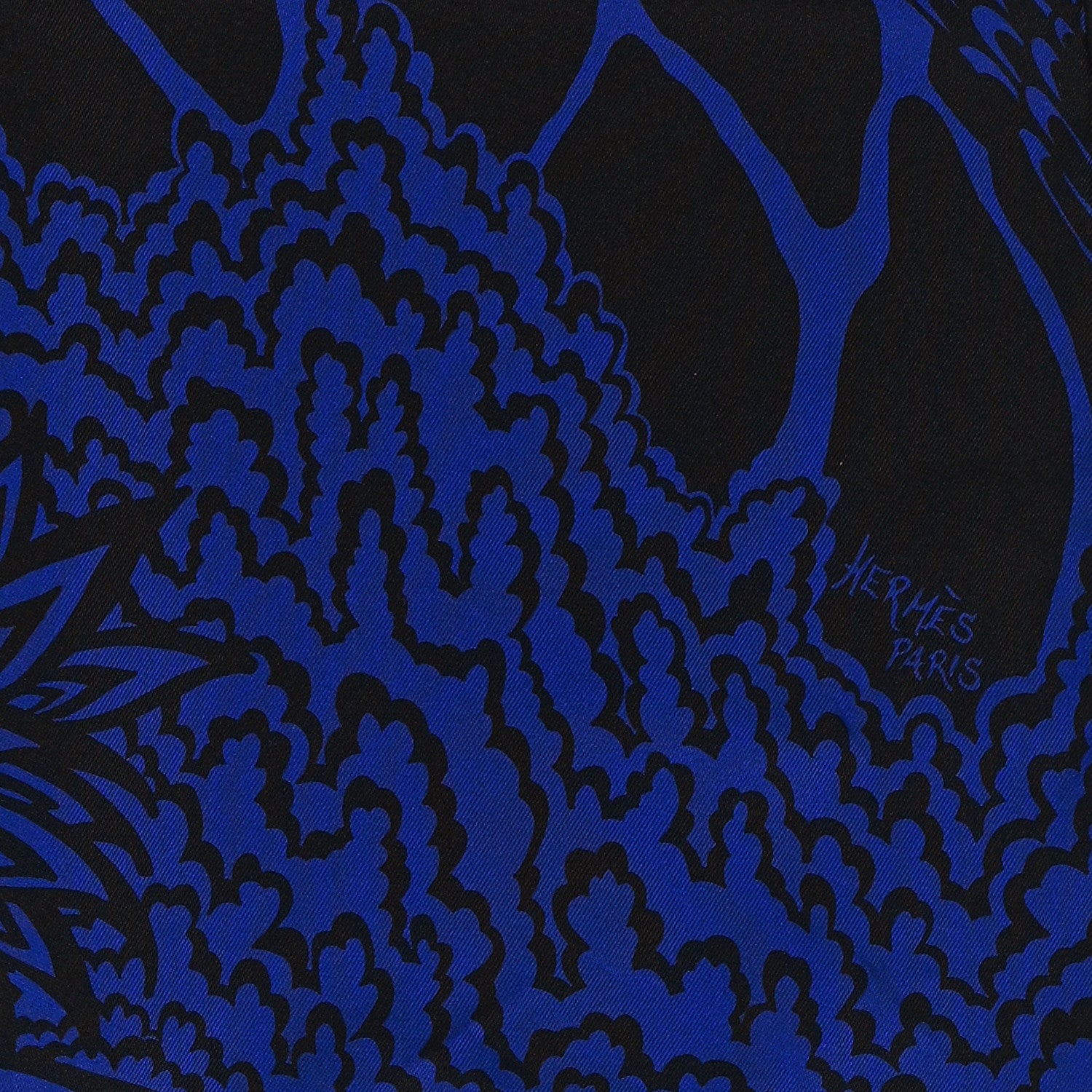Hermes Silk The Three Graces Scarf 90 Indigo Fonce Black 2 of 3