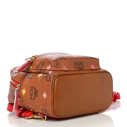 MCM Skyoptic Visetos X-Mini Stark Bebe Boo Backpack Cognac 3 of 9