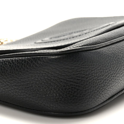 Gucci Pebbled Calfskin Medium Soho Flap Crossbody Black 8 of 9