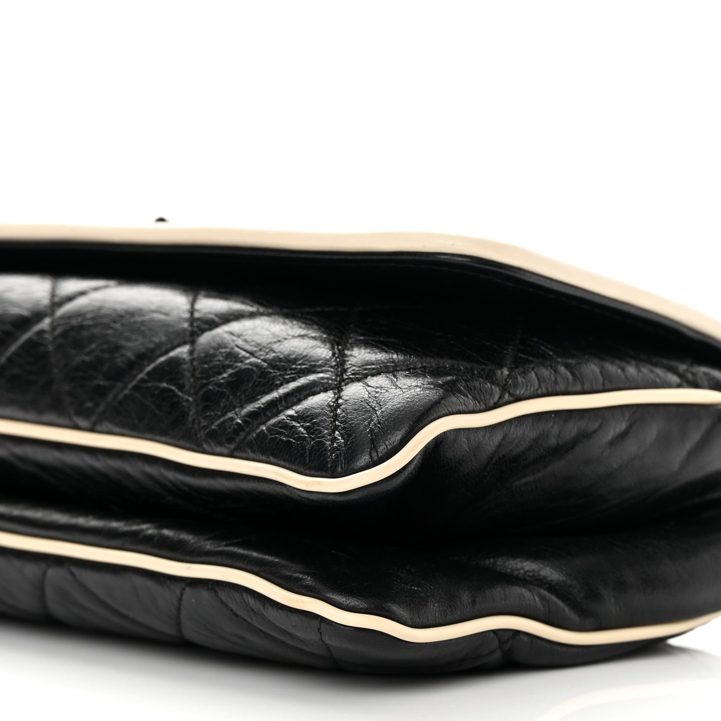 Lambskin East West Mademoiselle Flap Black