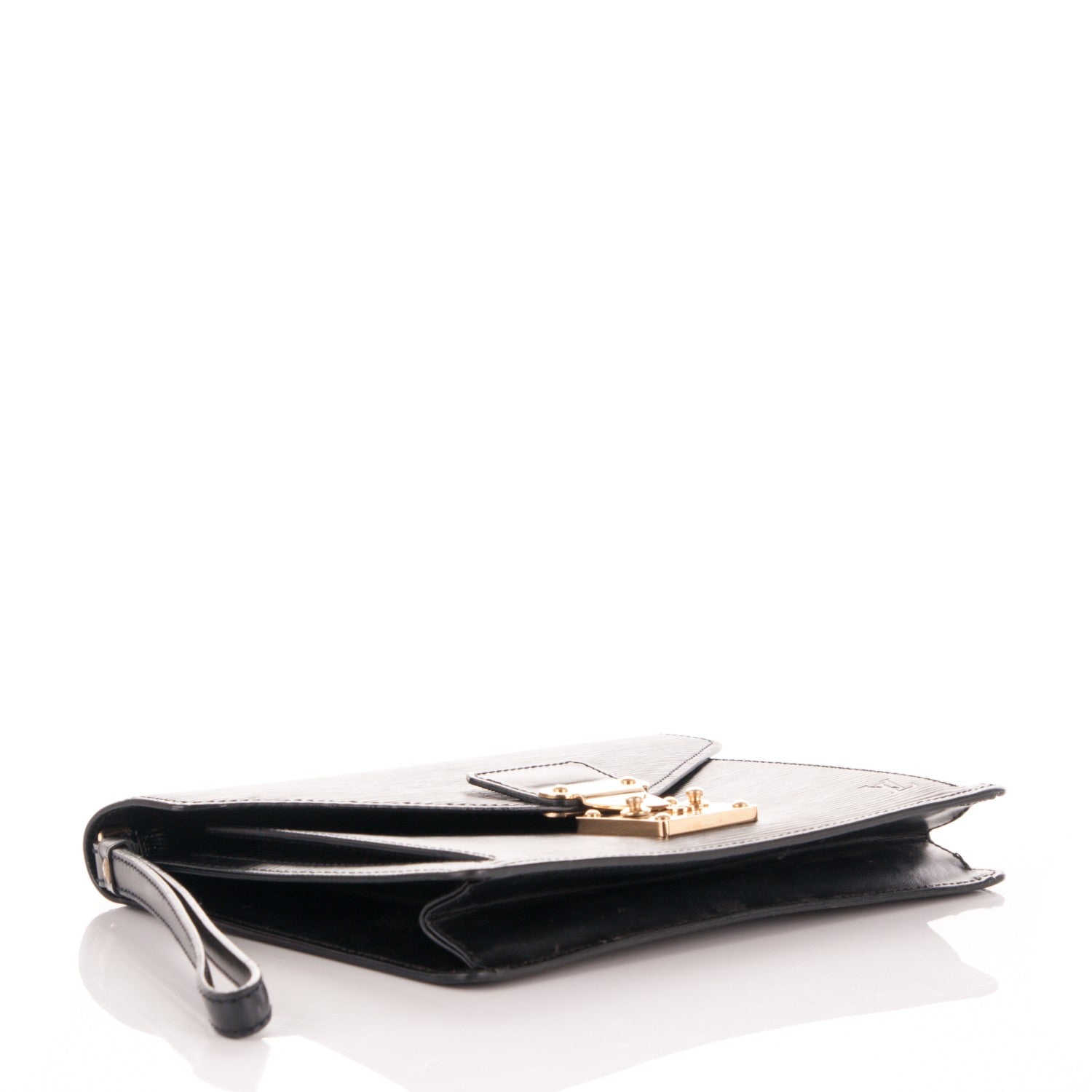 Louis Vuitton Epi Pochette Sellier Dragonne Clutch Black 4 of 6