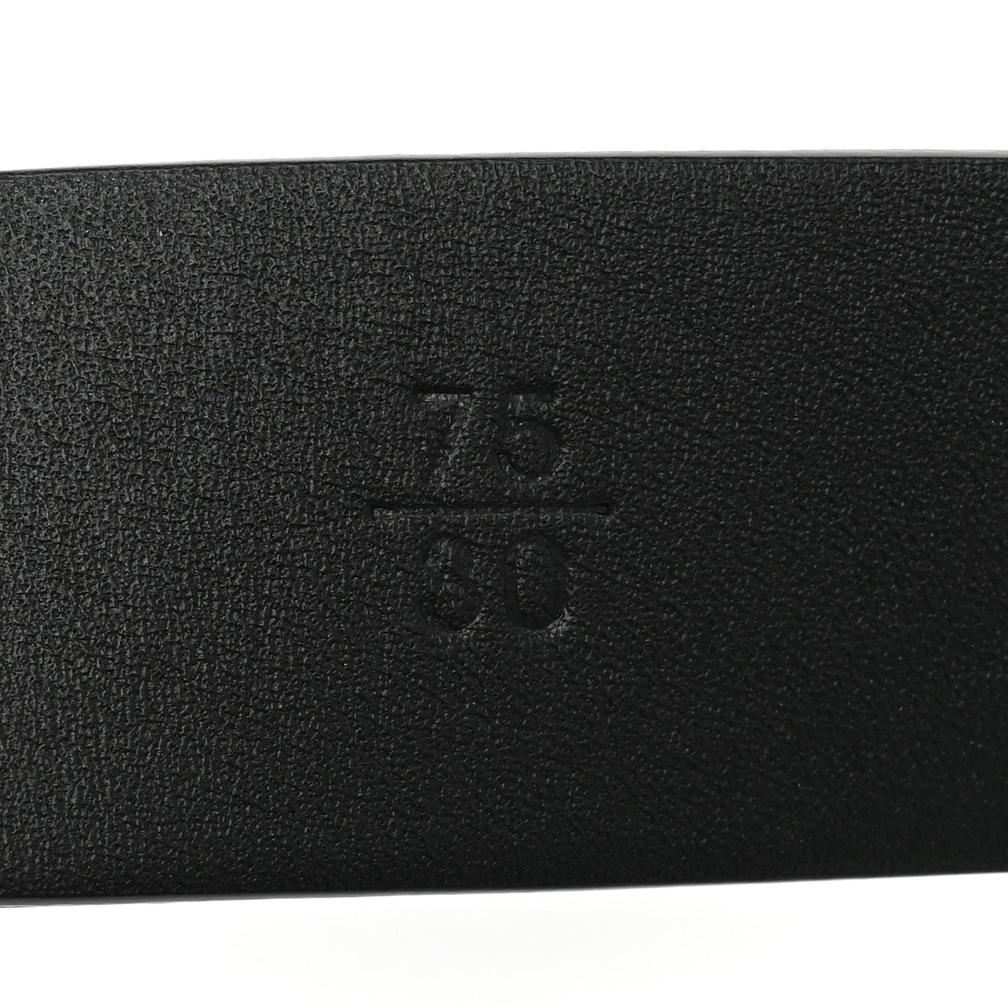 Calfskin Paris Button CC Belt 75 30 Black