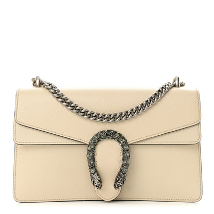 Gucci Textured Calfskin Crystal Small Dionysus Shoulder Bag Mystic White 1 of 29