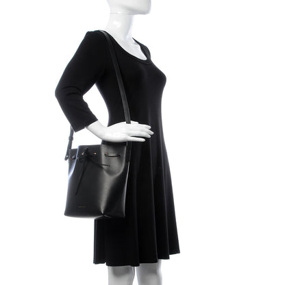 Mansur Gavriel Calfskin Mini Bucket Bag Black 2 of 8
