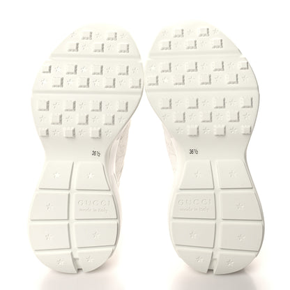 Gucci GG Supreme Monogram Womens Rhyton Sneakers 36.5 White 5 of 9
