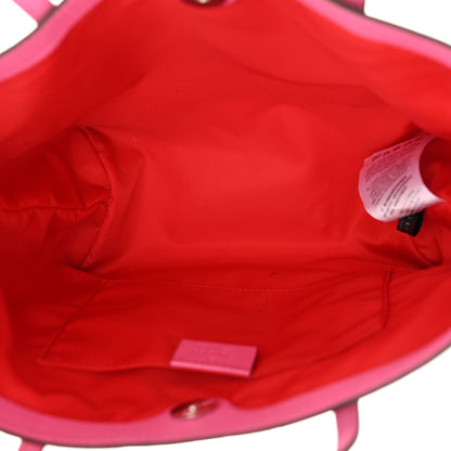 Gucci GG Supreme Monogram Bow Childrens Tote Red Pink 5 of 10