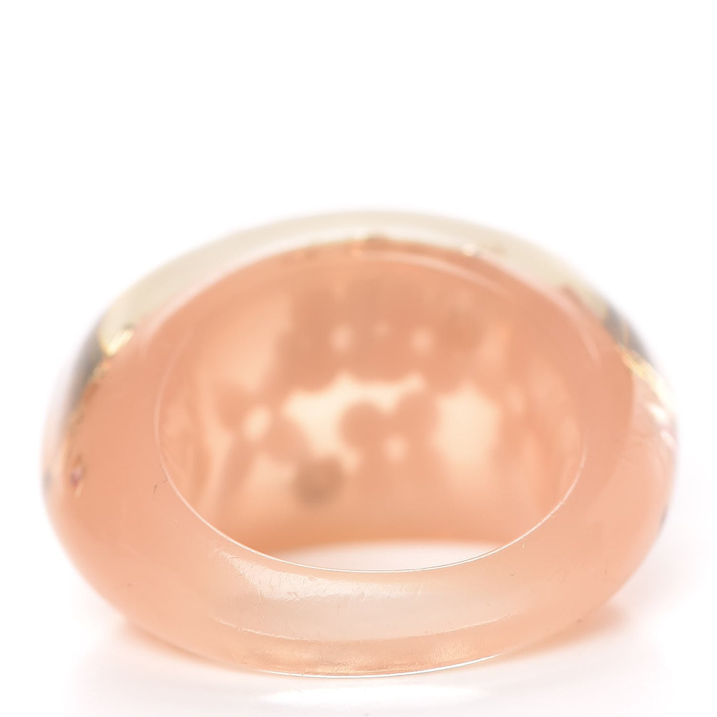 Swarovski Crystal Inclusion Ring 7.5 Beige