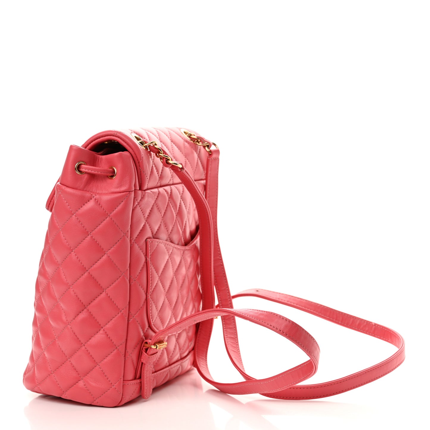 Lambskin Quilted Small Urban Spirit Backpack Pink